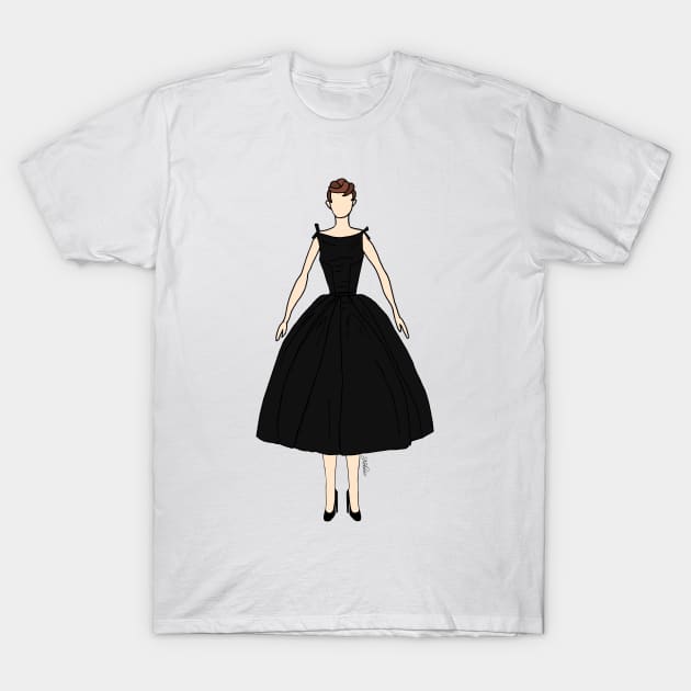 Sabrina Dress 1 T-Shirt by notsniwart